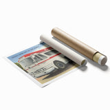 Vintage Lincoln Limited Bus Poster - Retro Travel Art