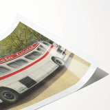 Vintage Lincoln Limited Bus Poster - Retro Travel Art