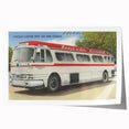 Vintage Lincoln Limited Bus Poster - Retro Travel Art