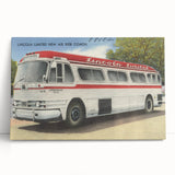 Vintage Lincoln Limited Bus Poster - Retro Travel Art