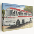 Vintage Lincoln Limited Bus Poster - Retro Travel Art