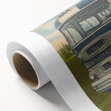 Vintage Raritan Valley Bus Poster - Retro Travel Service Art