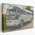 Vintage Raritan Valley Bus Poster - Retro Travel Service Art