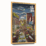 Vintage Travel Poster - Times Square by Night, NYC