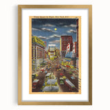 Vintage Travel Poster - Times Square by Night, NYC
