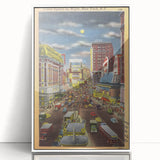 Vintage Travel Poster - Times Square by Night, NYC