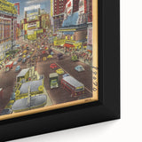 Vintage Travel Poster - Times Square by Night, NYC