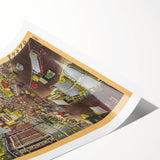 Vintage Travel Poster - Times Square by Night, NYC