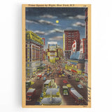 Vintage Travel Poster - Times Square by Night, NYC