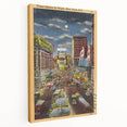 Vintage Travel Poster - Times Square by Night, NYC