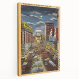 Vintage Travel Poster - Times Square by Night, NYC