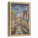 Vintage Travel Poster - Times Square by Night, NYC