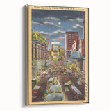 Vintage Travel Poster - Times Square by Night, NYC