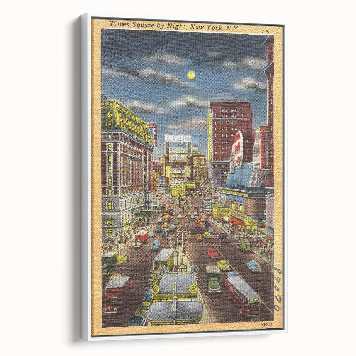 Vintage Travel Poster - Times Square by Night, NYC