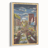 Vintage Travel Poster - Times Square by Night, NYC