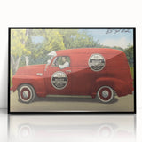 Vintage Day and Night Sewer Service Van Poster - Retro Travel Art