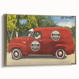 Vintage Day and Night Sewer Service Van Poster - Retro Travel Art