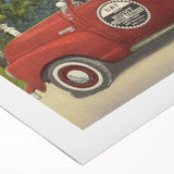 Vintage Day and Night Sewer Service Van Poster - Retro Travel Art