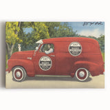 Vintage Day and Night Sewer Service Van Poster - Retro Travel Art