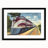 Vintage Atlantic Coast Line Train Poster - Retro "The Champion" Art
