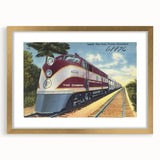 Vintage Atlantic Coast Line Train Poster - Retro "The Champion" Art