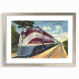 Vintage Atlantic Coast Line Train Poster - Retro "The Champion" Art