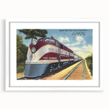 Vintage Atlantic Coast Line Train Poster - Retro "The Champion" Art