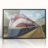 Vintage Atlantic Coast Line Train Poster - Retro "The Champion" Art