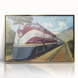 Vintage Atlantic Coast Line Train Poster - Retro "The Champion" Art