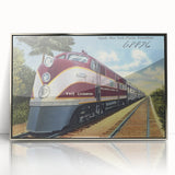 Vintage Atlantic Coast Line Train Poster - Retro "The Champion" Art