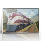 Vintage Atlantic Coast Line Train Poster - Retro "The Champion" Art