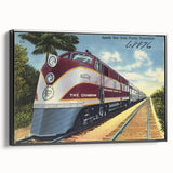 Vintage Atlantic Coast Line Train Poster - Retro "The Champion" Art