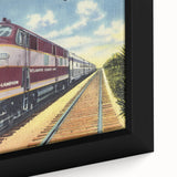 Vintage Atlantic Coast Line Train Poster - Retro "The Champion" Art