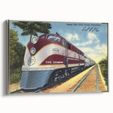 Vintage Atlantic Coast Line Train Poster - Retro "The Champion" Art