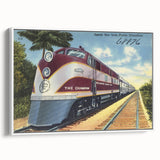 Vintage Atlantic Coast Line Train Poster - Retro "The Champion" Art