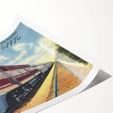 Vintage Atlantic Coast Line Train Poster - Retro "The Champion" Art