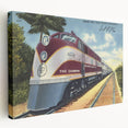 Vintage Atlantic Coast Line Train Poster - Retro "The Champion" Art