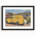 Vintage H.T. Kitchens Plumbing Van Poster - Retro Service Art
