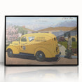 Vintage H.T. Kitchens Plumbing Van Poster - Retro Service Art