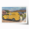 Vintage H.T. Kitchens Plumbing Van Poster - Retro Service Art
