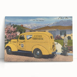 Vintage H.T. Kitchens Plumbing Van Poster - Retro Service Art