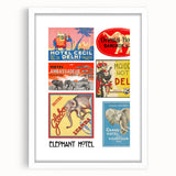 Vintage Travel Poster - Elephant Hotel Collection
