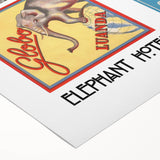 Vintage Travel Poster - Elephant Hotel Collection