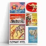 Vintage Travel Poster - Elephant Hotel Collection