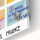 Vintage Travel Posters - French Hotel Collection Wall Art