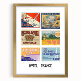 Vintage Travel Posters - French Hotel Collection Wall Art