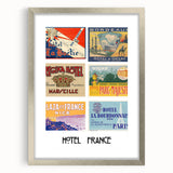 Vintage Travel Posters - French Hotel Collection Wall Art