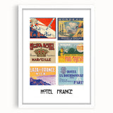 Vintage Travel Posters - French Hotel Collection Wall Art