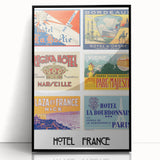 Vintage Travel Posters - French Hotel Collection Wall Art