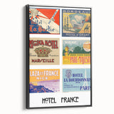 Vintage Travel Posters - French Hotel Collection Wall Art